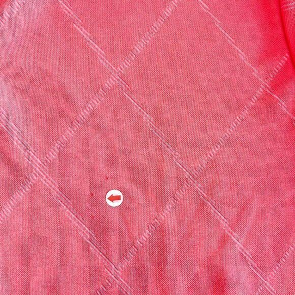 IZOD Golf Polo Shirt Short Sleeved 1/4 Zip Red Men's S - Picture 6 of 6